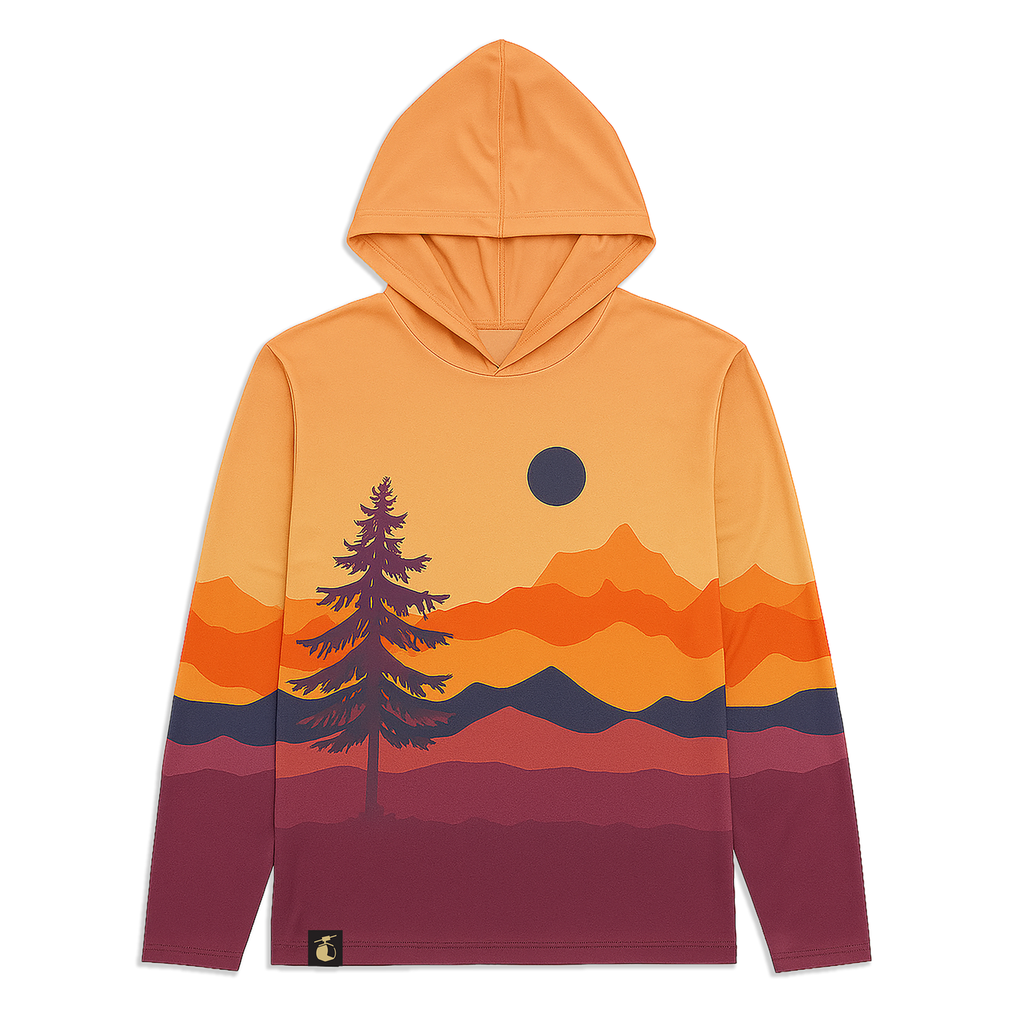 Hooded Sunshirt: Mountain Sunset