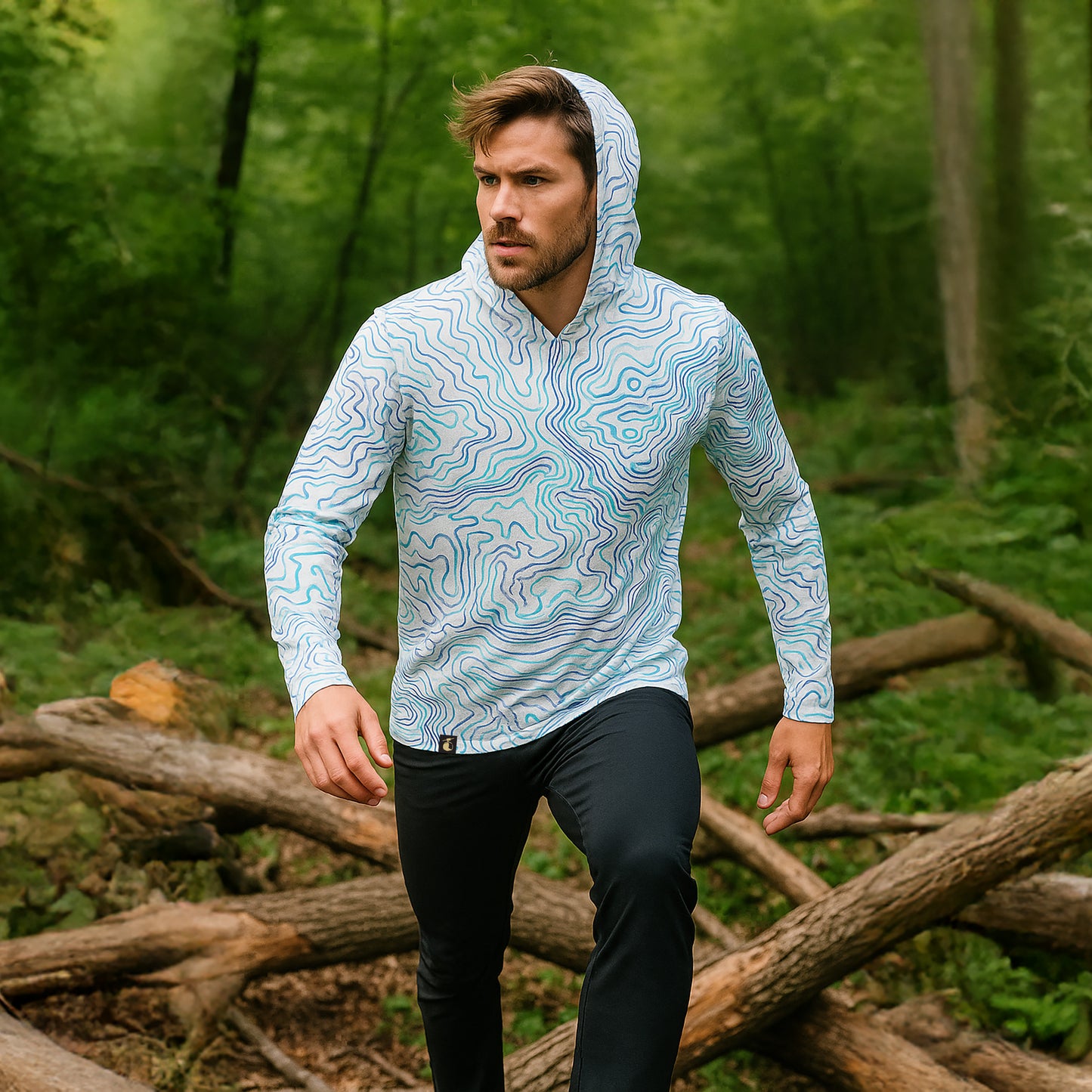 Hooded Sunshirt: Gore Range White