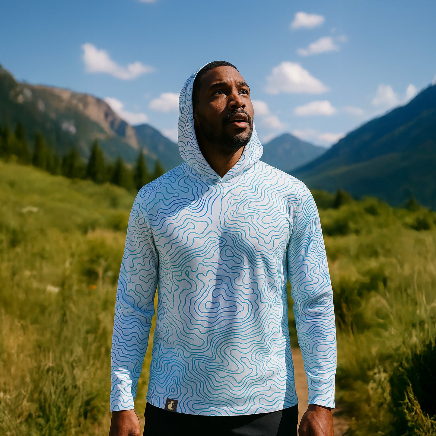 Hooded Sunshirt: Gore Range White