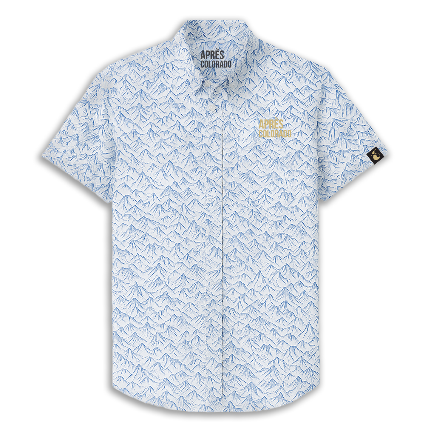 Hawaiian Shirt: Blue Mountain Range