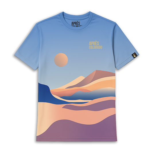 Athletic Tech Tee: Moonrise Dunes