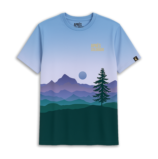 Athletic Tech Tee: Moonrise Evergreen